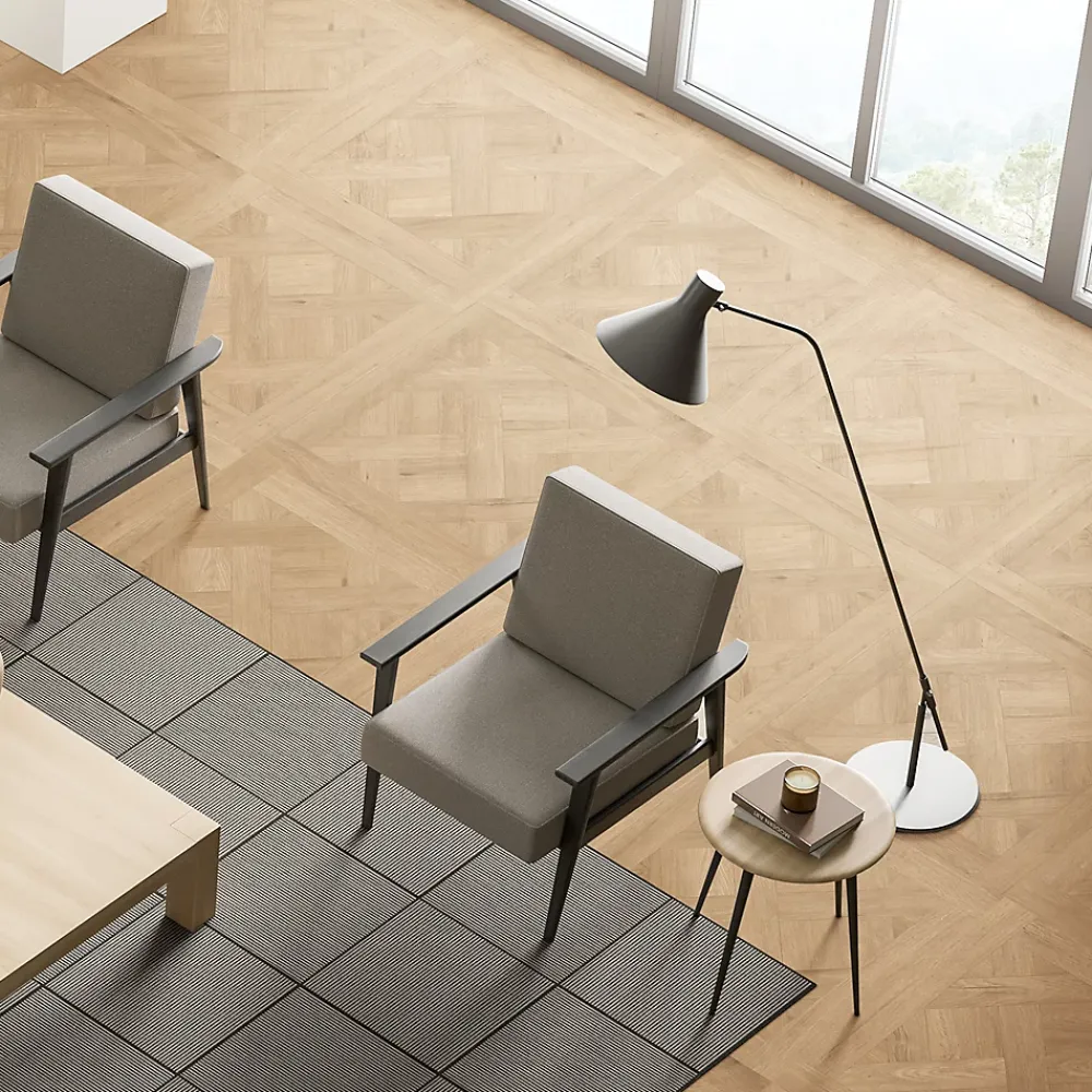 GoodHome Sol Stratifié<Sol stratifié Turnbull , passage intense AC5, effet chêne blond, L.120 cm x l.60 cm x ép.10 mm, résistant à l'eau