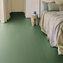 Décoweb Lino Sol Vinyle Pvc<Sol vinyle - Aspect parquet bois vintage vert - Rouleau de 2m x 3m