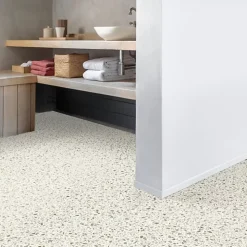 Décoweb Sol Vinyle - Terrazzo granito coloré - Echantillon 15 x 20 cm- Lino Sol Vinyle Pvc