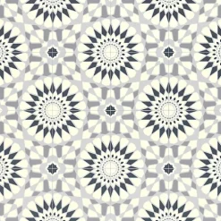 Décoweb Lino Sol Vinyle Pvc<Sol Vinyle Carreaux de ciment mosaïque bleu - Echantillon 15 x 20 cm