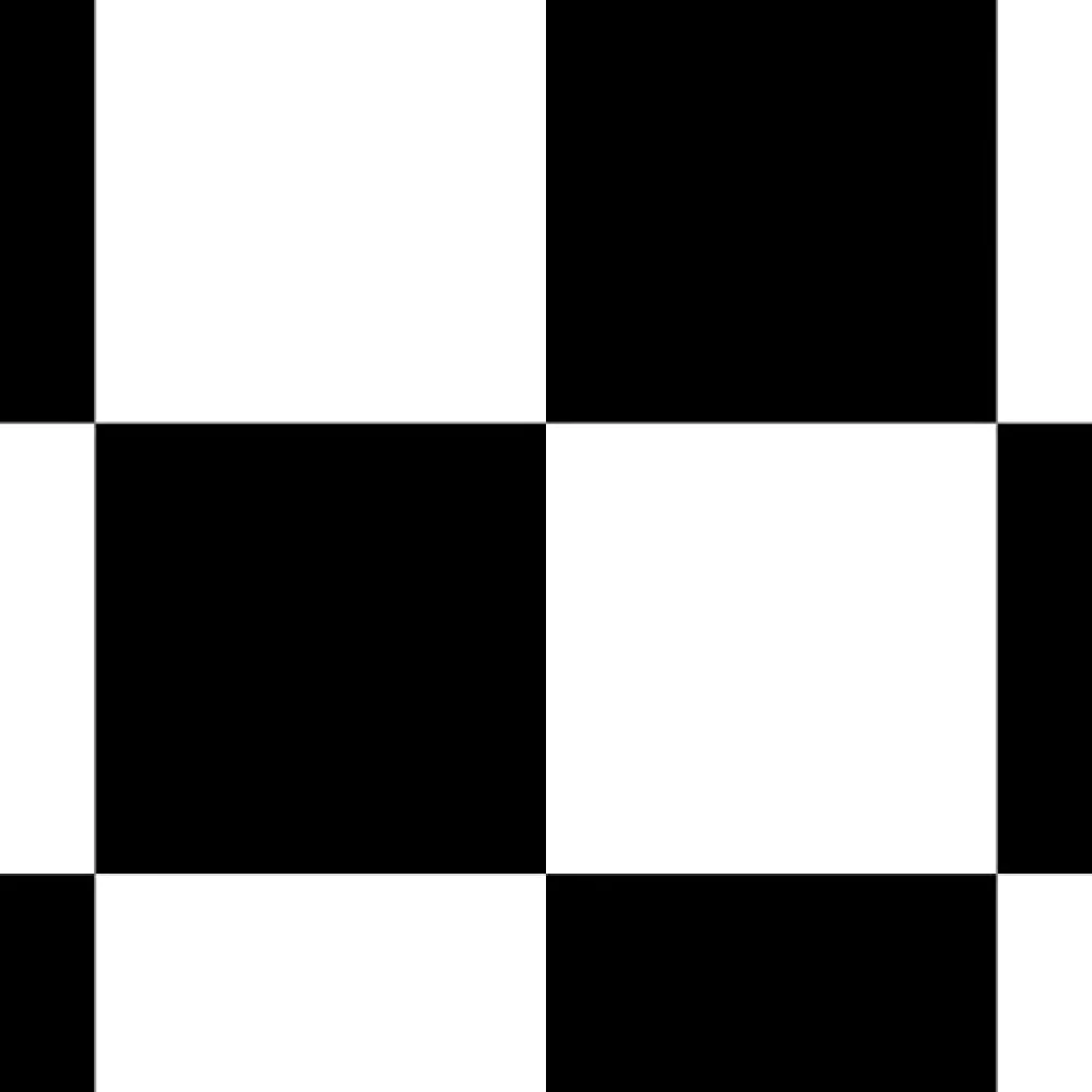 Décoweb Sol vinyle effet damier noir & blanc - Rouleau de 2m x 3m- Lino Sol Vinyle Pvc