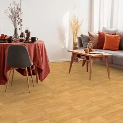 Décoweb Sol Vinyle Effet parquet chêne traditionnel - Rouleau de 2m x 2m- Lino Sol Vinyle Pvc