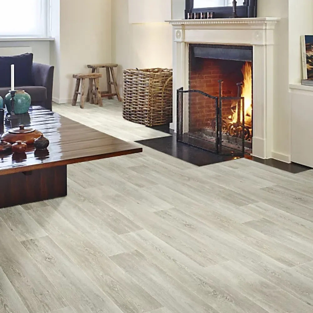 Décoweb Lino Sol Vinyle Pvc<Sol vinyle effet parquet chêne scandinave blanchi - Rouleau de 3m x 4m