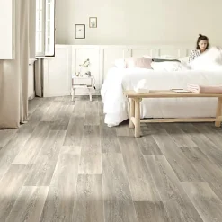 Décoweb Lino Sol Vinyle Pvc<Sol vinyle effet parquet chêne scandinave blond - Rouleau de 4m x 5m