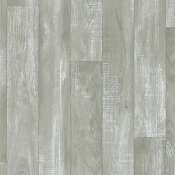 Décoweb Sol Vinyle Imitation parquet gris clair - Rouleau de 4m x 4m- Lino Sol Vinyle Pvc