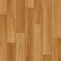 Unilin Sol vinyle rouleau Ecofloor effet chêne moyen L.4m IVC- Lino Sol Vinyle Pvc