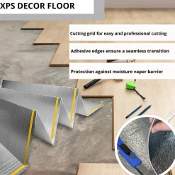 Ikhemalarka Sous-Couche Parquet Et Stratifié|Sous-Couche Sol Pvc<Sous-couche sol vinyle LVT 10m2 isolation phonique thermique resistance pression 400 kPa