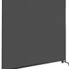 Giantex Cloison Amovible<Séparateur de Pièce 184 x 184 cm, Paravent de Confidentialité sur roulettes, Paravent Autoportant pour Salon, Chambre, Gris