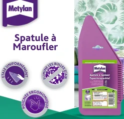 Metylan Spatule à maroufler pour papier peint L.1 x l.14 x H.30 cm- Outils Du Tapissier