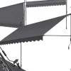 Tectake Auvent Et Marquise<Store à pince sans perçage en polyester 350 x 180 cm gris