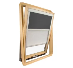 Avosdim Store De Fenêtre De Toit<Store Duo compatible fenêtre de toit VELUX pour dimension U08, 8, 808 - Gris anthracite