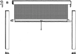 Easy Life Moustiquaire Pour Fenêtre<Store moustiquaire en aluminium blanc recoupable pour fenêtre l.125 x H.170 cm