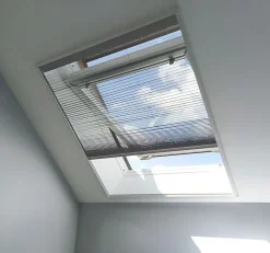 Avosdim Moustiquaire Pour Fenêtre<Store Moustiquaire Plissé pour Fenêtre de Toit - L140 x H170cm