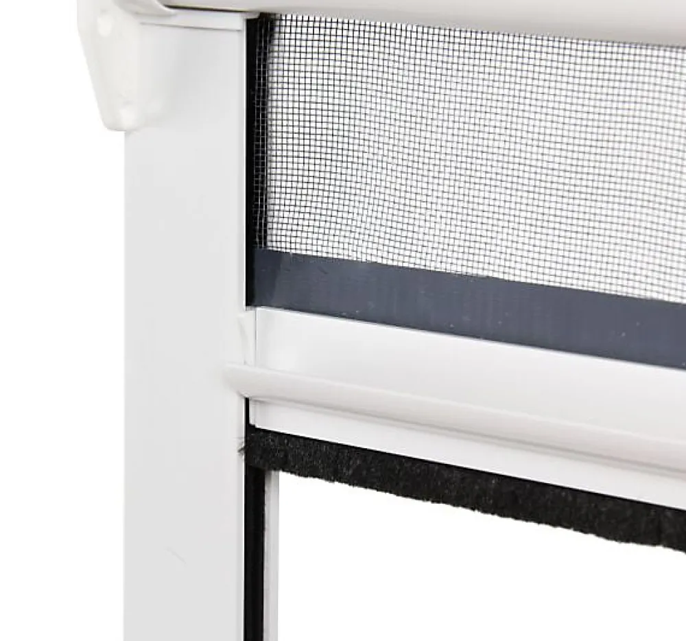 Avosdim Store Moustiquaire PVC recoupable - L100 x H160cm - Blanc- Moustiquaire Pour Fenêtre