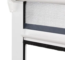 Avosdim Moustiquaire Pour Fenêtre<Store Moustiquaire PVC recoupable - L130 x H160cm - Blanc