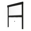 Avosdim Store Moustiquaire Recoupable LUXE - L125 x H220cm - Noir RAL9011- Moustiquaire Pour Fenêtre