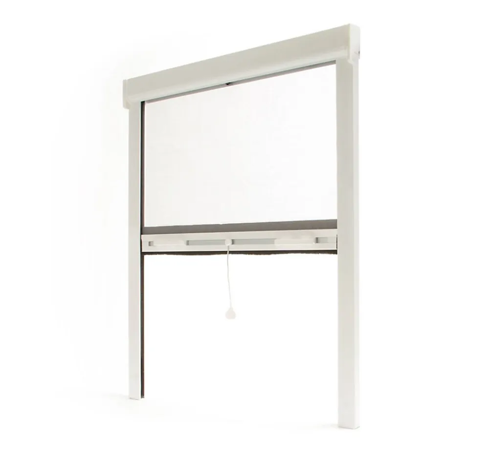 Avosdim Moustiquaire Pour Fenêtre<Store Moustiquaire Recoupable LUXE - L125 x H220cm - Blanc