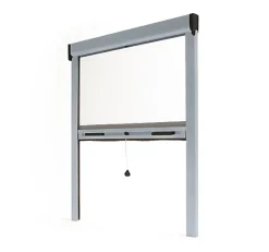 Avosdim Store Moustiquaire Recoupable LUXE - L150 x H220cm - Argent- Moustiquaire Pour Fenêtre