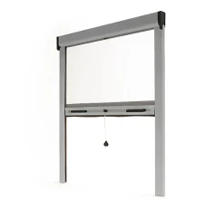 Avosdim Store Moustiquaire Recoupable LUXE - L125 x H160cm - Gris RAL 7038- Moustiquaire Pour Fenêtre