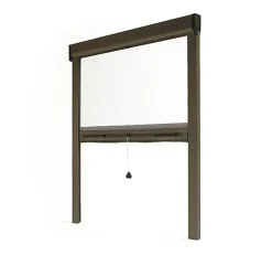 Avosdim Store Moustiquaire Recoupable LUXE - L150 x H220cm - Bronze- Moustiquaire Pour Fenêtre