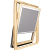 Avosdim Store occultant pour fenêtre de toit ROTO - Gris Clair - avec un vitrage de H 83,5 x 60 cm- Store De Fenêtre De Toit