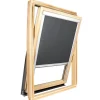 Avosdim Store occultant pour fenêtre de toit ROTO - Gris Anthracite - avec un vitrage de H 63,5 x 40 cm- Store De Fenêtre De Toit