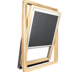 Avosdim Store occultant pour fenêtre de toit ROTO - Gris Anthracite - avec un vitrage de H 63,5 x 40 cm- Store De Fenêtre De Toit