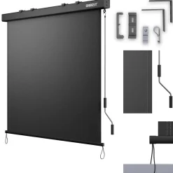 Bb Loisir Store Vertical 160x250cm extensible avec manivelle intérieur et extérieur balcon et terre- Auvent Et Marquise