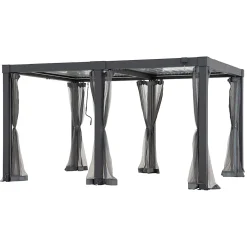 Sunjoy Moustiquaire Pour Tonnelle Et Pergola<Filet pour Pergola Multi MATTERHORN 306cm x 406 cm