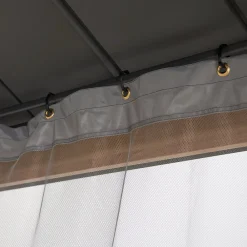 Sunjoy Moustiquaire Pour Tonnelle Et Pergola<Filet pour tonnelle en bois de cèdre 300cm x 300cm