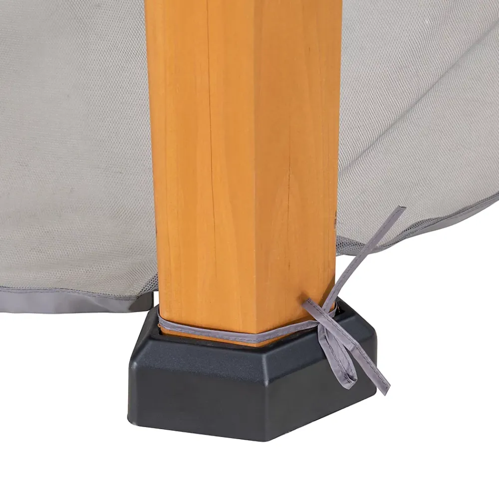 Sunjoy Moustiquaire Pour Tonnelle Et Pergola<Filet pour tonnelle en bois de cèdre 395cm x 395cm