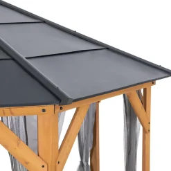Sunjoy Moustiquaire Pour Tonnelle Et Pergola<Filet pour tonnelle en bois de cèdre 395cm x 395cm