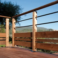 Kordo Support de fixation au sol, Moka- Accessoire D'Escalier