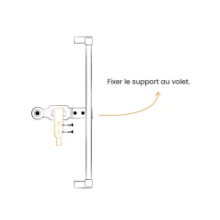 Tirard Volet Battant<Support de poignée, Espagnolette, Noir, Composite, 2 vantaux, pour Volet battant