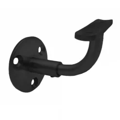 Fortia Support mural de rampe d’escalier ajustable acier noir- Accessoire D'Escalier