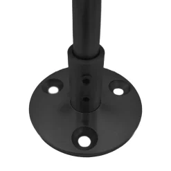 Fortia Support mural de rampe d’escalier ajustable acier noir- Accessoire D'Escalier