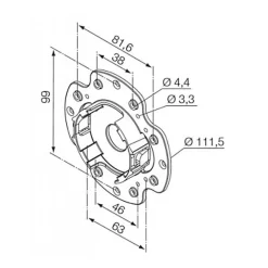 Nice Volet Roulant<SUPPORT POUR JOUE ZF POUR MOTEUR ERA
