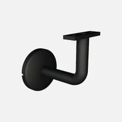 Kordo Support pour main courante murale aluminium noir, Opalu- Accessoire D'Escalier