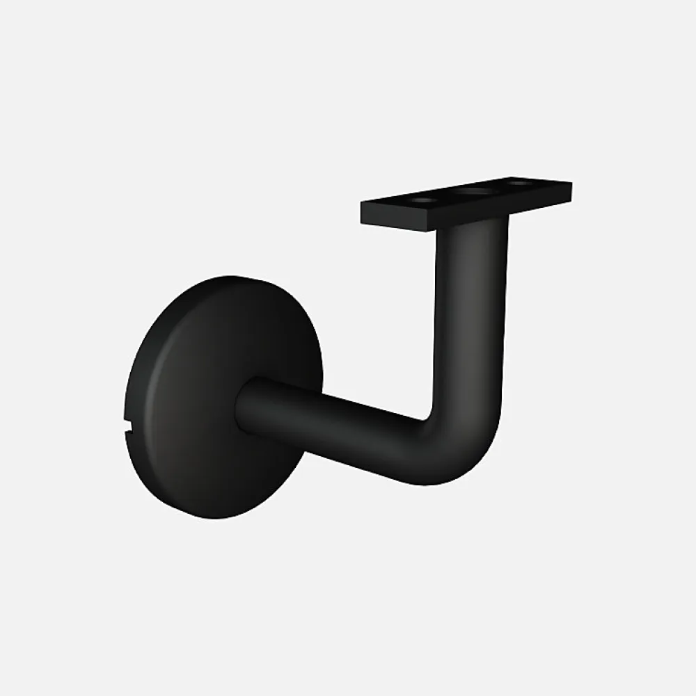 Kordo Support pour main courante murale aluminium noir, Opalu- Accessoire D'Escalier