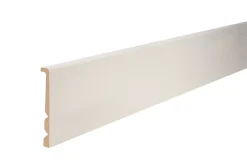 Plinthe Bois|Plinthe Bois<Surplinthe MDF prépeint blanc 244 x 13,3 cm, ép.22 mm