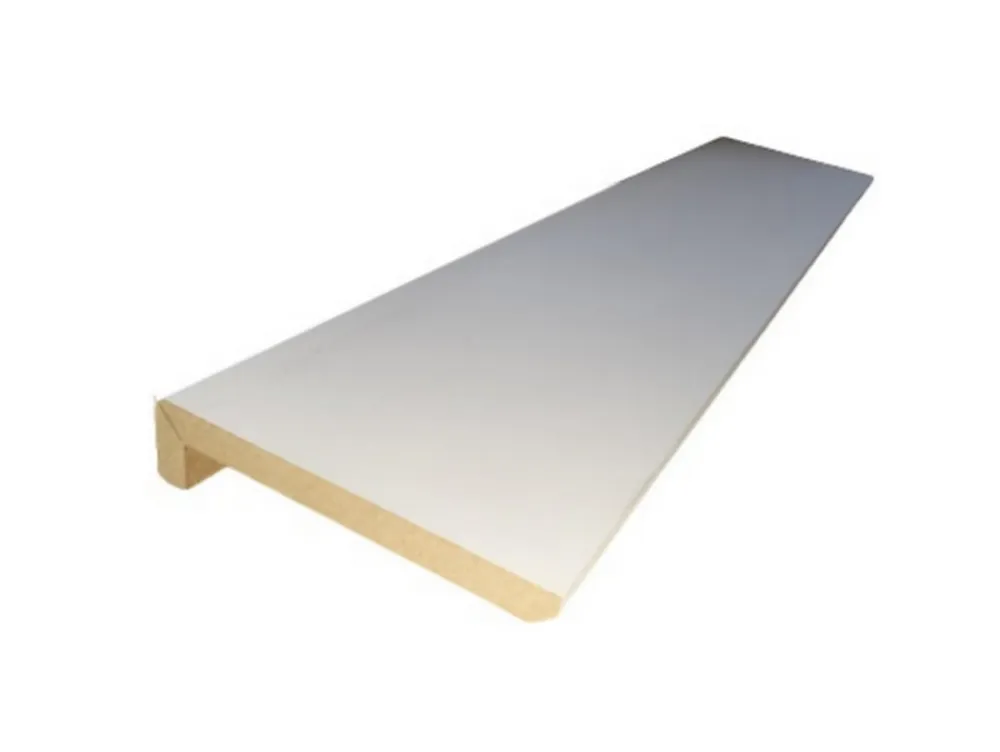 Surplinthe MDF prépeint blanc 244 x 13 cm, ép.22 mm- Plinthe Bois|Plinthe Bois
