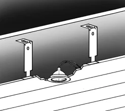 Grosfillex Lambris Mural<Suspension pour lambris PVC vendue par 10 métallique longueur 150 mm