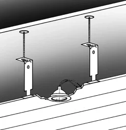 Grosfillex Lambris Mural<Suspension pour lambris PVC vendue par 10 métallique longueur 150 mm