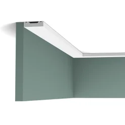 Orac Decor Plinthe Pour Parquet Et Stratifié<SX162 Moulure multifonctionnelle Axxent - 4x1x200cm (h x p x l) - plinthe décorative Carton 8 pièces / RAL9003