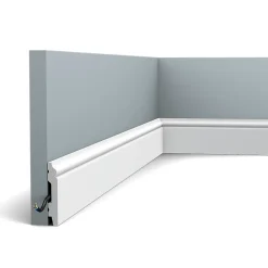 Orac Decor Plinthe Pour Parquet Et Stratifié<SX165 Plinthe - 7x1x200cm (h x p x L) - plinthe décorative polymère Pack 2 pièces