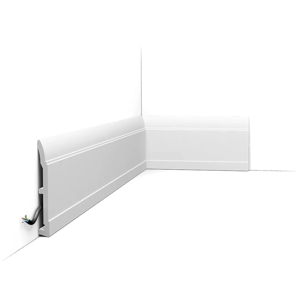 Orac Decor SX104 Plinthe - 15x1,5x200cm (h x p x L) - plinthe décorative polymère Carton 8 pièces- Plinthe Pour Parquet Et Stratifié