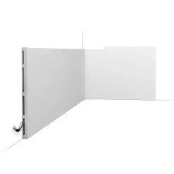 Orac Decor SX207 SQUARE Plinthe - 25 x 1,3 x 200cm (h x p x L) - plinthe décorative polymère Carton 8 pièces- Plinthe Pour Parquet Et Stratifié