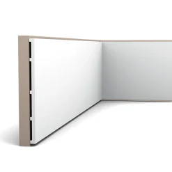 Orac Decor SX207 SQUARE Plinthe - 25 x 1,3 x 200cm (h x p x L) - plinthe décorative polymère Carton 8 pièces- Plinthe Pour Parquet Et Stratifié