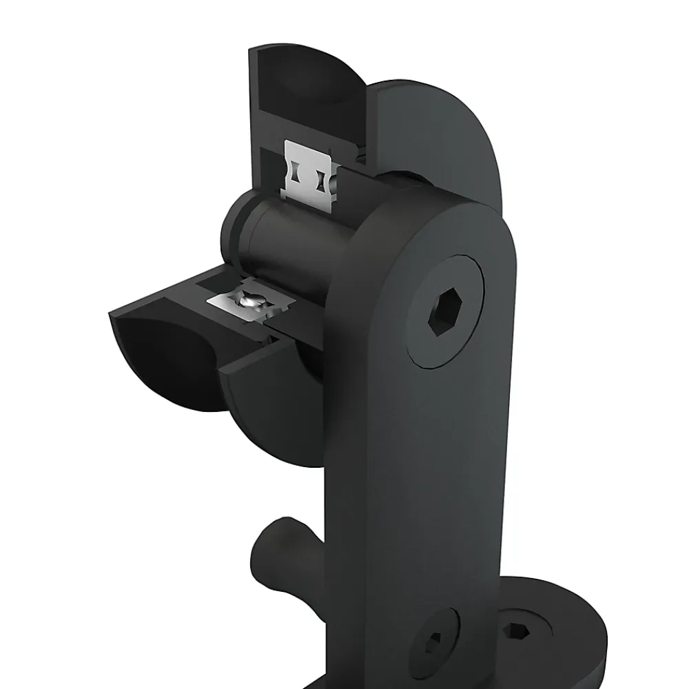 Système coulissant noir Indus pour porte- Porte Coulissante