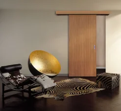 Système pour pose en applique porte bois ou verre- Porte Coulissante